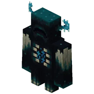 👁‍🗨 Warden Minecraft Warden, Minecraft, Jeu, Mob whatsapp sticker