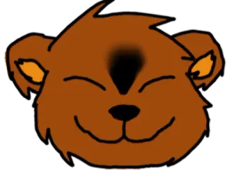 🙂 ours, animal, dessin animé, mignon, illustration whatsapp sticker