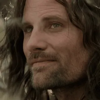 💍 Aragorn The Lord of the Rings Aragorn, Viggo Mortensen, O Senhor dos Anéis, Fantasia, Filme, Terra Média whatsapp sticker