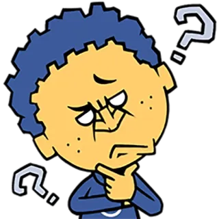 ❓ question, confused, thinking, uncertain, doubt telegram sticker