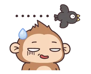 🌵 啊啊啊啊啊 mono, molesto, sudor, pájaro telegram sticker
