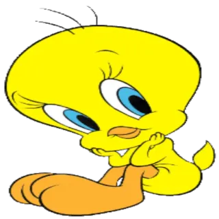⏳ Tweety Bird Tweety Bird, cartoon, bird, Warner Bros, Looney Tunes telegram sticker
