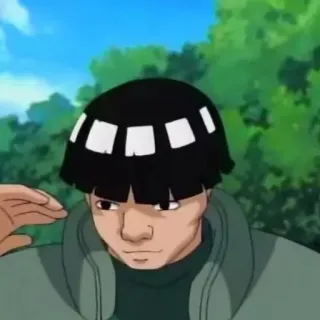 🙂 Might Guy Naruto anime, naruto, might guy, funny, joke telegram sticker
