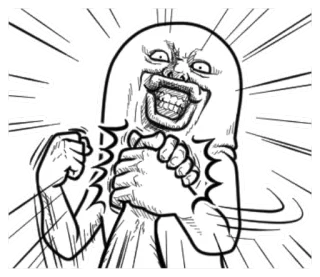 👻 Meme, Humour, Personnage, Drôle, Absurde, Dessin telegram sticker