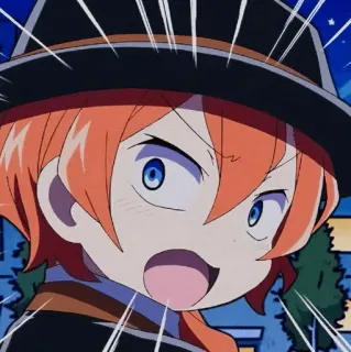 🍷 Chuuya Nakahara Bungou Stray Dogs Anime, Manga, Chibi, Charakter, Fanart, Kunst, Bungou Stray Dogs whatsapp sticker