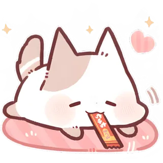 🤗 SUS 猫, 寝そべり, かわいい, ステッカー whatsapp sticker