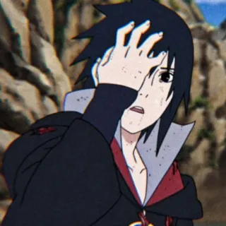 😔 Sasuke Naruto anime, sasuke, naruto, manga, uchiha telegram sticker