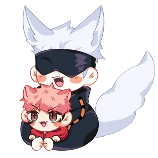 ❤️ Gojo Satoru Jujutsu Kaisen Anime, Manga, Chibi, Fanart, Gojo, Fuchs, Jujutsu Kaisen telegram sticker