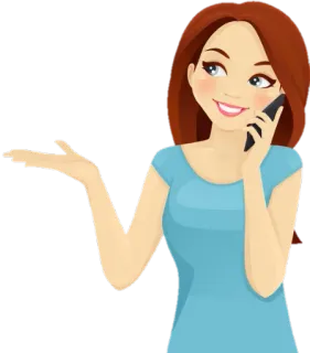 💁‍♀ Frau, Mädchen, Handy, Kommunikation, Telefon, Cartoon whatsapp sticker