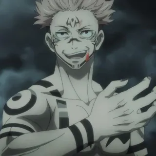😴 Ryomen Sukuna Jujutsu Kaisen 动漫, 漫画, 咒术回战, 宿傩, 咒灵, 反派 telegram sticker