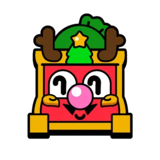 😁 sticker, weihnachten, rentier, cartoon, festlich, urlaub, süß, figur telegram sticker