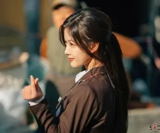 😍 Coreano, Ragazza, Cuore, Carina, Bellezza whatsapp sticker