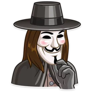 Guy Fawkes telegram stickers