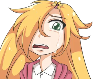 😭 piangere, triste, lacrime, arrabbiato, emozione, cartone animato, personaggio whatsapp sticker