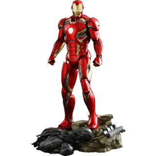 🤖 Iron Man アイアンマン, マーベル, スーパーヒーロー, キャラクター, コミック telegram sticker