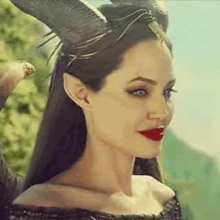 🌧 Maleficent Fantasy, Hörner, Böse, Hexe, Film whatsapp sticker