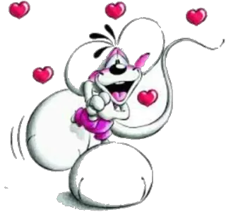 ❤ desenho animado, cachorro, corações, amor, fofo, animação telegram sticker