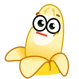 😛 香蕉, 水果, 卡通, 食物 telegram sticker
