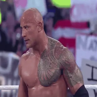 😒 The Rock gulat, The Rock, Dwayne Johnson, aktor, pegulat whatsapp sticker