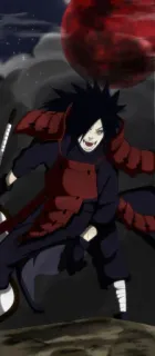 😠 Madara Uchiha Naruto anime, manga, uchiha, madara, ninja telegram sticker