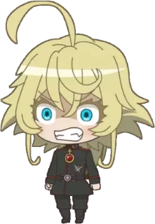 😡 Tanya Degurechaff Saga of Tanya the Evil Anime, Chibi, Militar, Manga, Tanya Degurechaff telegram sticker