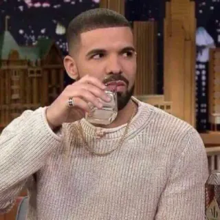 😒 Drake célébrité, Drake, rappeur, chanteur, acteur telegram sticker