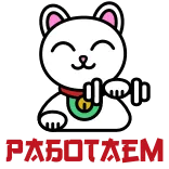 😤 PROTEIN gatto, sollevamento pesi, fitness, cartone animato, maneki neko, palestra, proteine, gatto portafortuna telegram sticker