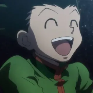 😄 Gon Freecss Hunter x Hunter anime, cartoon, gon, happy, smile telegram sticker