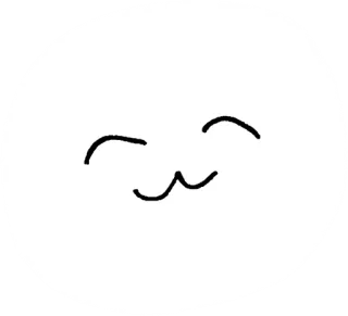 😌 fofo, kawaii, blob, rosto, simples, emoji whatsapp sticker