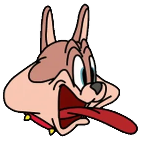 😊 desenho animado, cachorro, animal, língua, expressão, engraçado whatsapp sticker