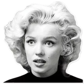 😳 Marilyn Monroe актриса, блондинка, портрет, знаменитость, старый голливуд telegram sticker