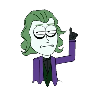 ☝️ The Joker Joker, Kartun, DC Comics, Penjahat, Gotham, Gila, Karakter Komik telegram sticker