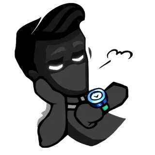 😴 esperando, reloj, tiempo, aburrido, impaciente telegram sticker