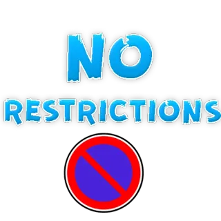 🤬 NO RESTRICTIONS Parkverbot, Verbot, Schild, Symbol telegram sticker