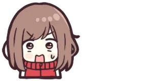 ❤️ fille anime, kawaii, mignon, manga, autocollant, dessin animé, chibi telegram sticker