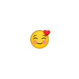🥰 อิโมจิ, ยิ้ม, หัวใจ, เขิน, น่ารัก, ความรัก telegram sticker