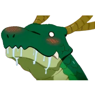 🐉 dragon, animé, dessin animé, mignon, fantaisie, illustration whatsapp sticker