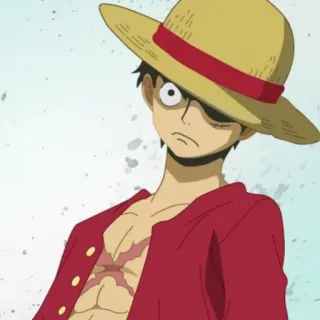 🍖 Luffy One Piece Anime, One Piece, Monkey D. Luffy, Pirat, Strohhut telegram sticker