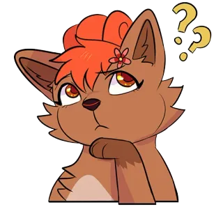 😯 мультфильм, вопрос, кот, думает, милый, животное telegram sticker