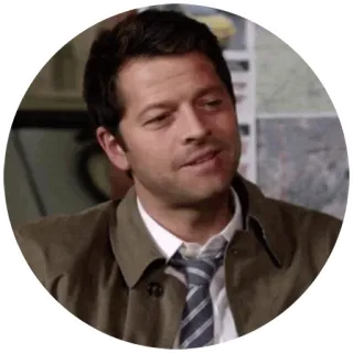 😏 Castiel Supernatural nadprzyrodzone, Castiel, Misha Collins, anioł telegram sticker