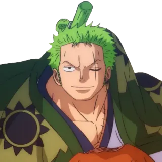 🧩 Zoro One Piece Anime, One Piece, Spadaccino, Pirata, Zoro telegram sticker
