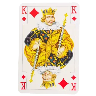 ♦️ Spielkarte, König, Karo, Kartenspiel, Königtum whatsapp sticker
