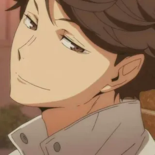 🖇 Oikawa Tooru Haikyuu!! Anime, Haikyuu, Oikawa Tooru, Personaje, Sonriendo, Lindo telegram sticker