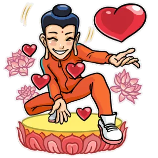 Modern Buddha whatsapp stickers