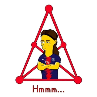 😑 Hmmm... hmm, pensare, cartone animato, meme, domanda telegram sticker
