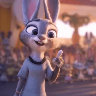 π Judy Hopps Zootopia Zootopia, Judy Hopps, rabbit, cartoon, animated, animal, police telegram sticker