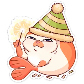 🥳 Siegel, Party, süß, Tier, Feier, Aufkleber telegram sticker