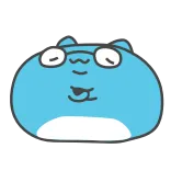 🤓 Dessin animé, Bleu, Lunettes, Personnage, Mignon whatsapp sticker