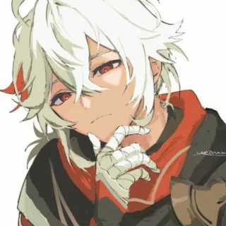 🤔 Kaedehara Kazuha Genshin Impact Anime, Genshin Impact, Kazuha, Kaedehara Kazuha, Jeu vidéo telegram sticker