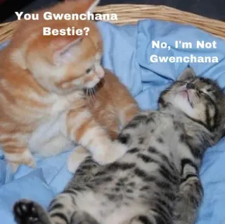 👽 You Gwenchana Bestie? No, I'm Not Gwenchana telegram sticker